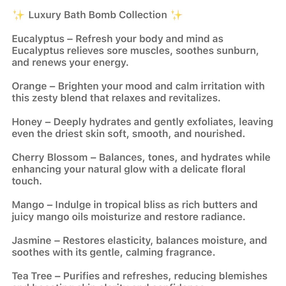 Bath Bombs 10 piece set in Holiday Box - Luxurious - Picture 2 of 3